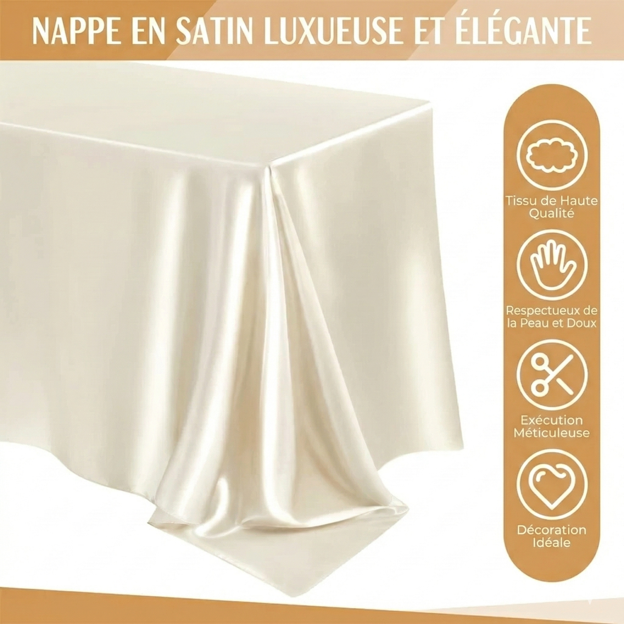 Nappe En Polyester Rectangulaire