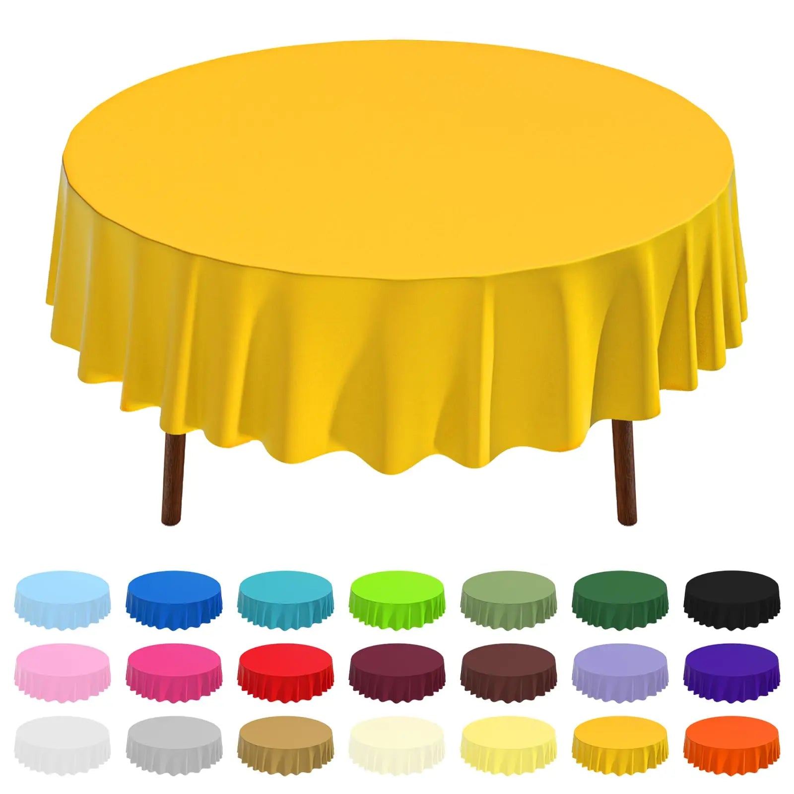 Nappe En Plastique Ronde