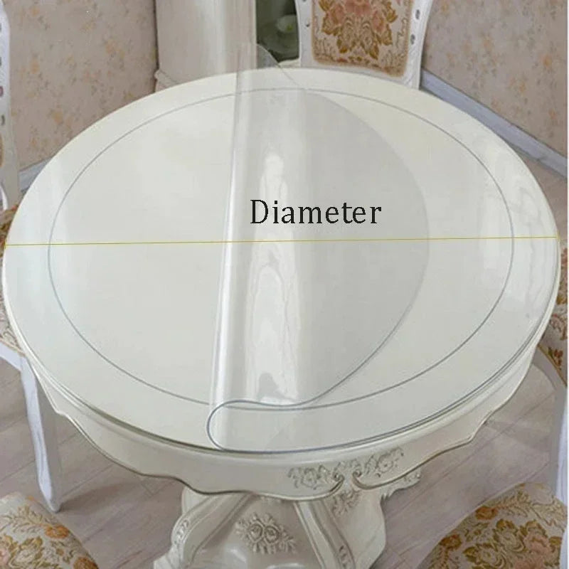 Nappe Ronde En PVC Transparent