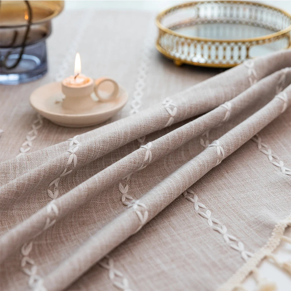 Nappe En Lin Ronde