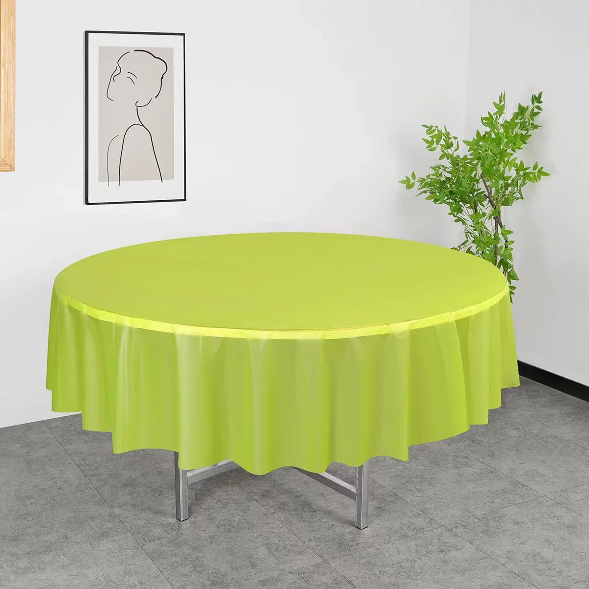 Nappe En Plastique Ronde