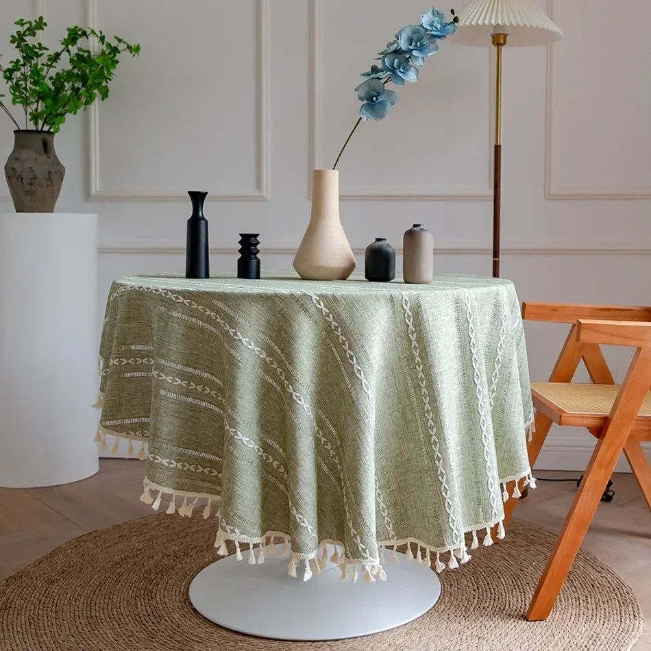 Nappe En Lin Ronde