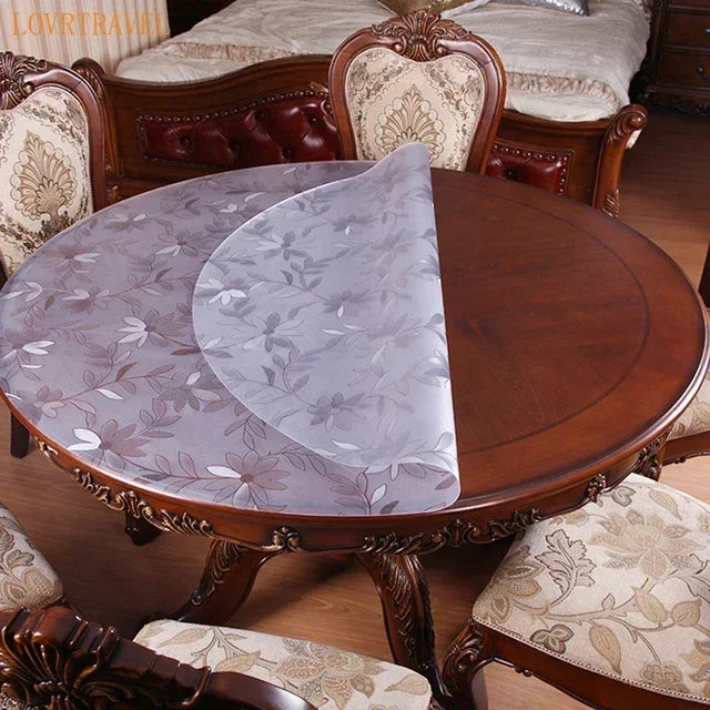 Nappe Ronde En PVC Transparent