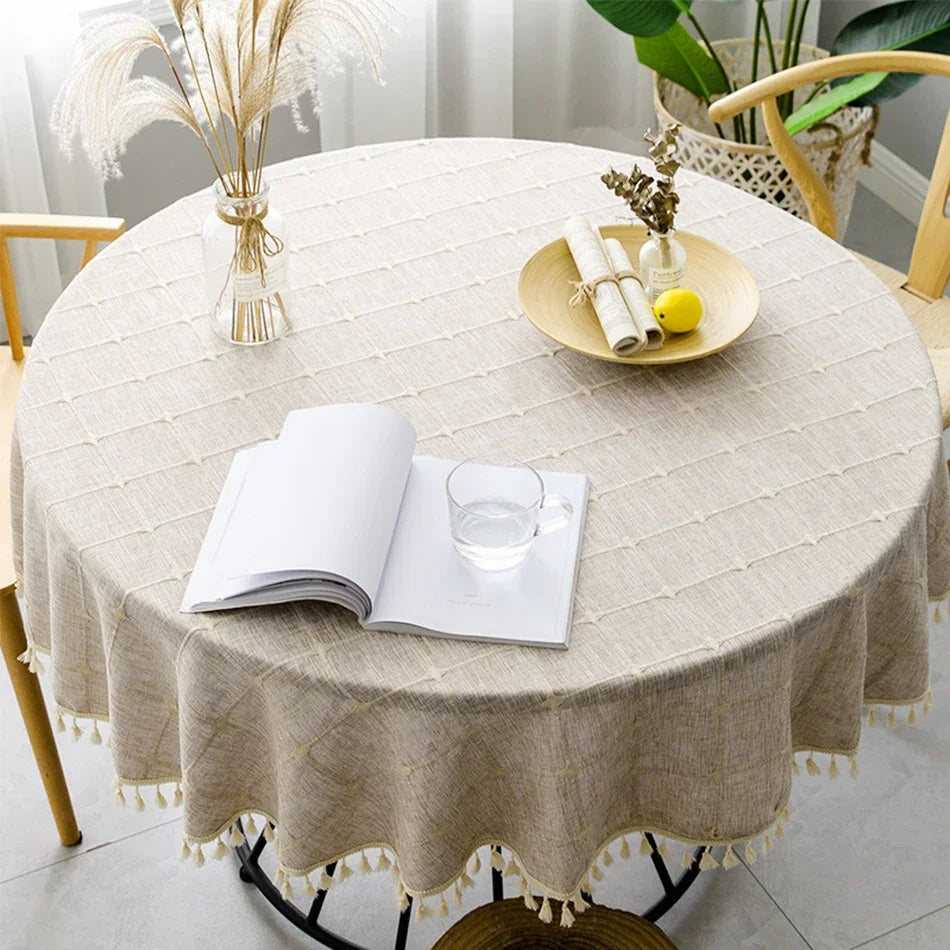 Nappe En Lin Ronde