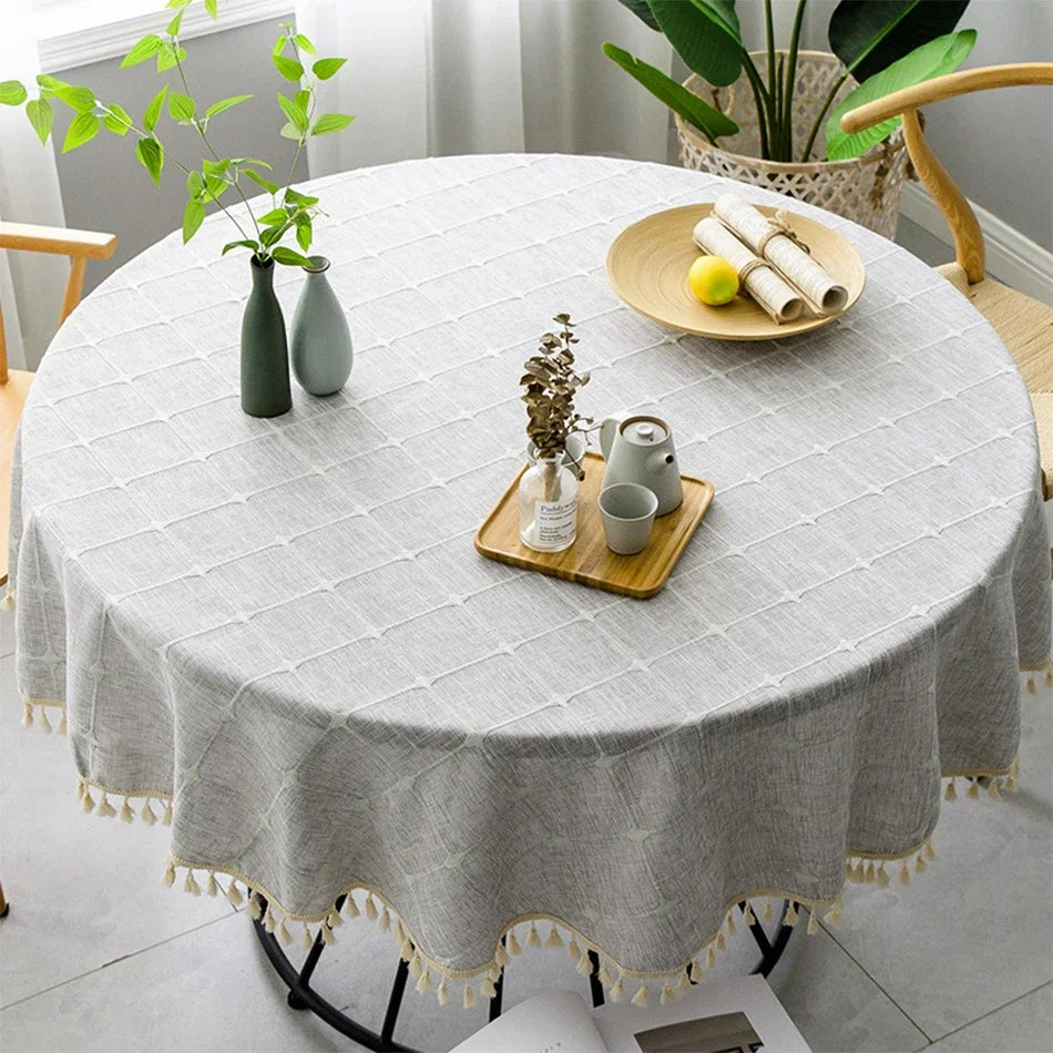 Nappe En Lin Ronde