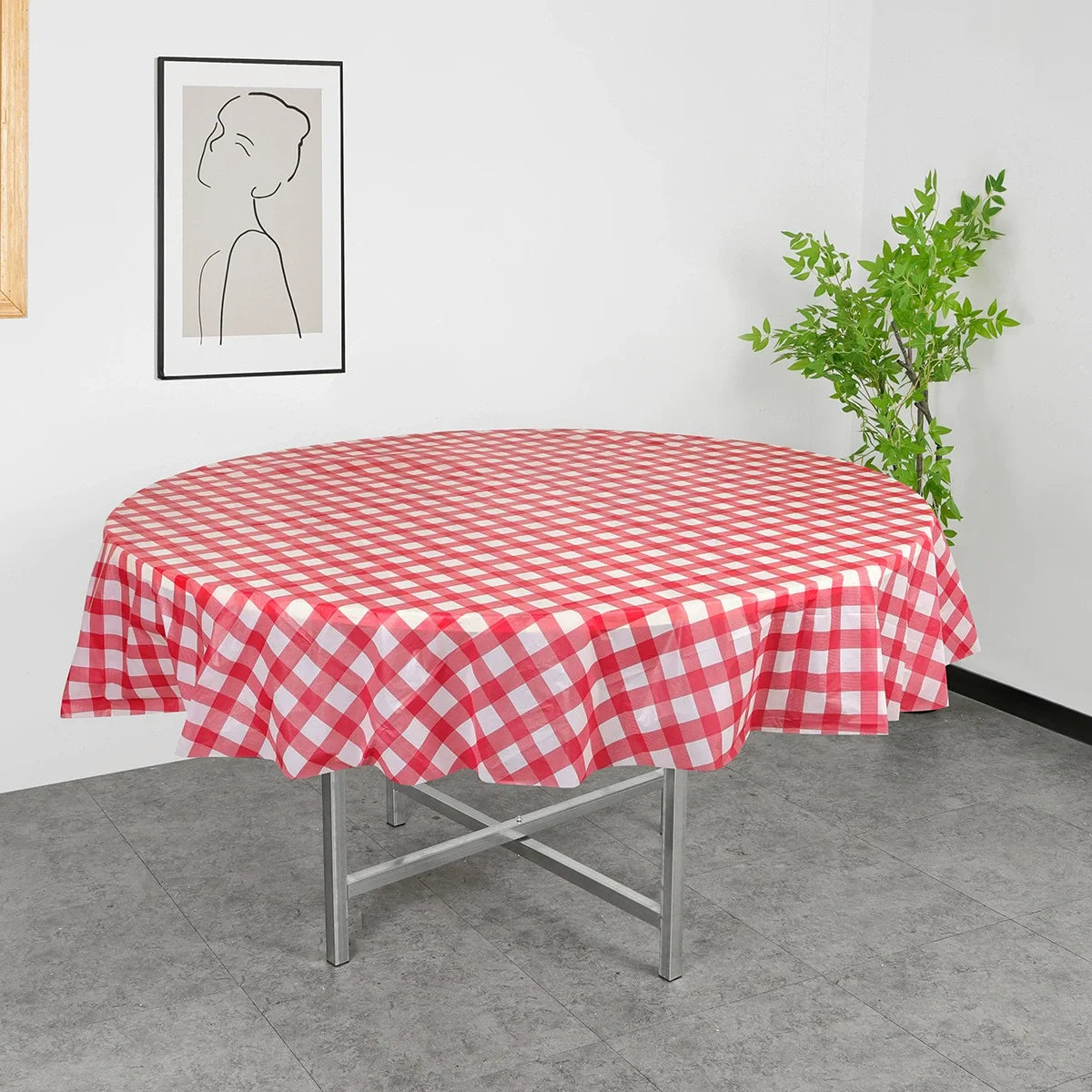 Nappe En Plastique Ronde