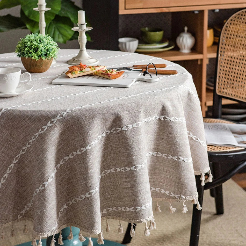 Nappe En Lin Ronde