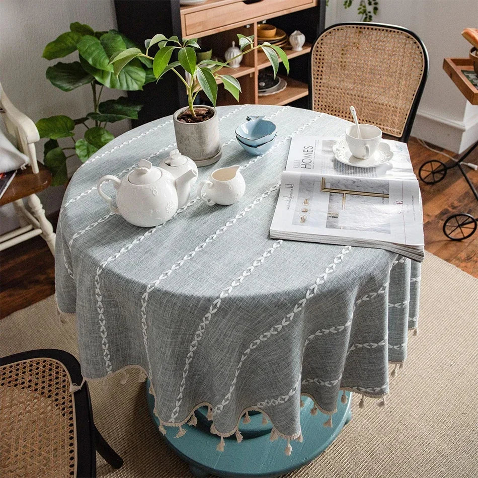 Nappe En Lin Ronde
